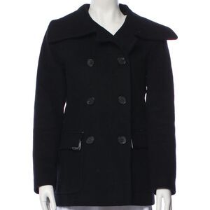 Mackage Women's Black Double-Breasted Peacoat